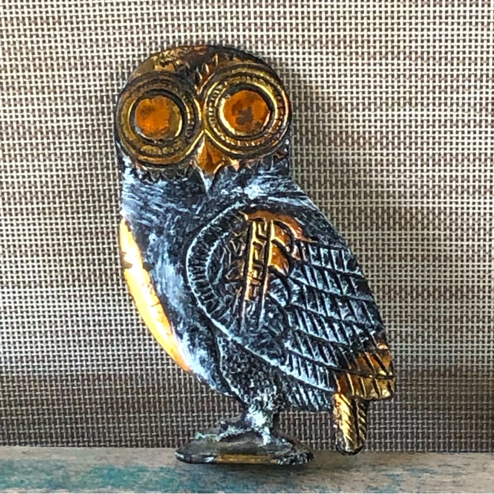Vintage Museum Replica Owl Figurine
